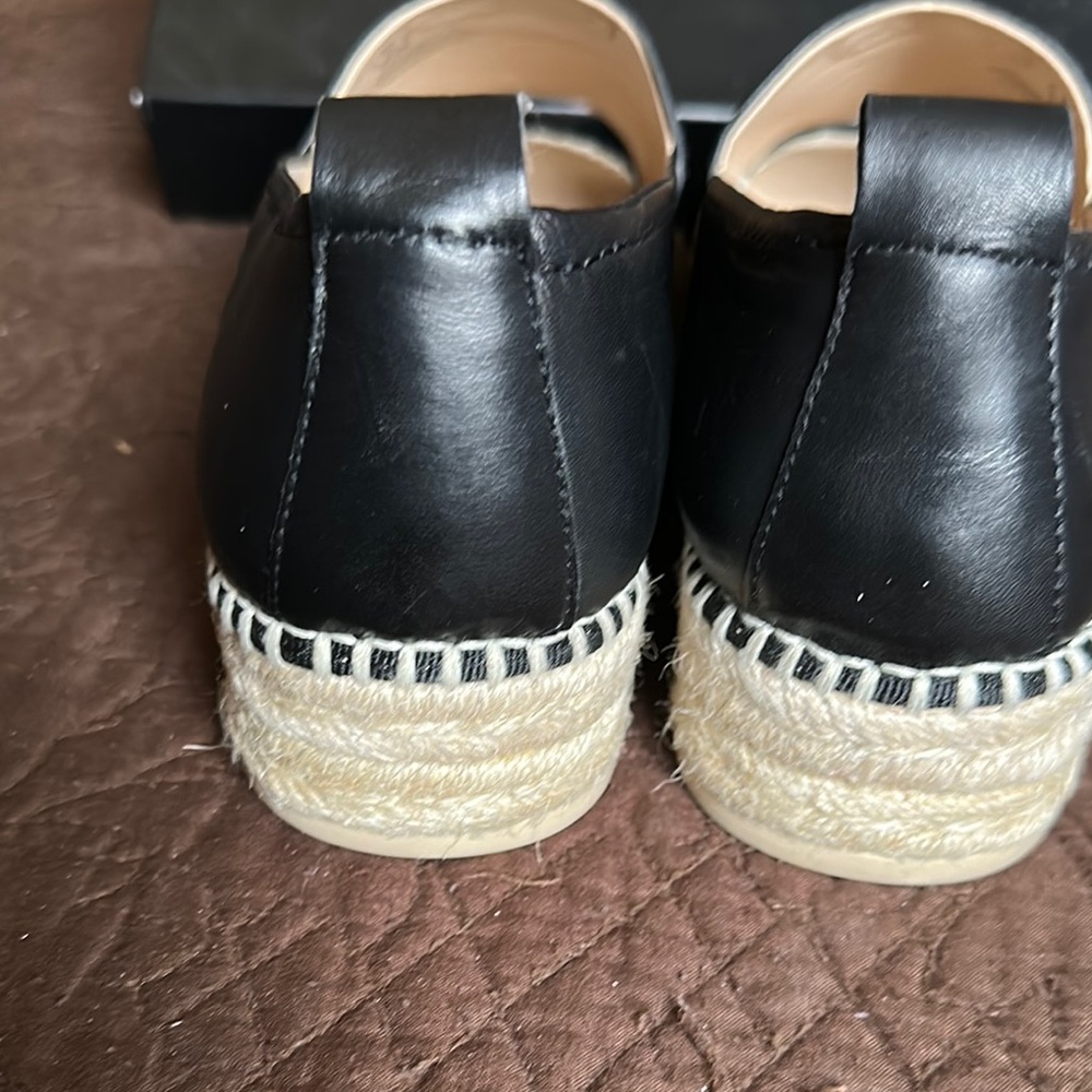 DKNY Black Espadrille Flats - Picture 4 of 5